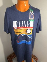 A8 Orvis Fly Fishing Equipment Dark Blue T-Shirt Mens Size XL Brand New NWT