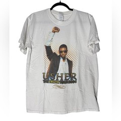 VTG Y2K Usher The Truth Tour 2004 Official Concert Tee Shirt Medium Graphic R&B