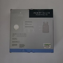 Free Same Day Shipping Perry Ellis Men’s Cotton Blend Tank Tops 4 Pack Large