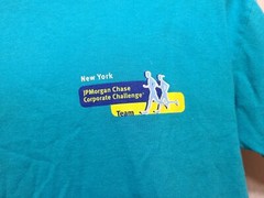 2005 JPMorgan Chase Corporate Challenge Team Adult Cyan XL TShirt