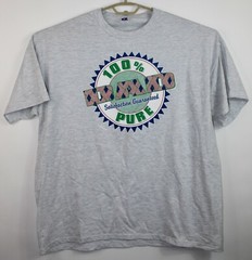 Vintage Dad 100% Pure Satisfaction Guaranteed Gray Single Stitch T Shirt XL