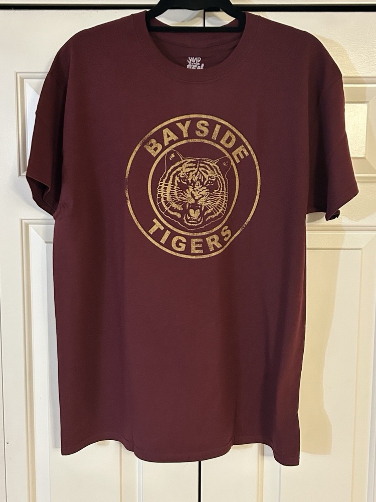 Bayside Tigers Saved By The Bell Retro 80s 90s teen sitcom graphic tee size M