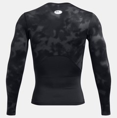 UNDER ARMOUR MEN’S HEAT GEAR MEDIUM COMPRESSION FIT L/S BLACK SHIRT NEW 1387386