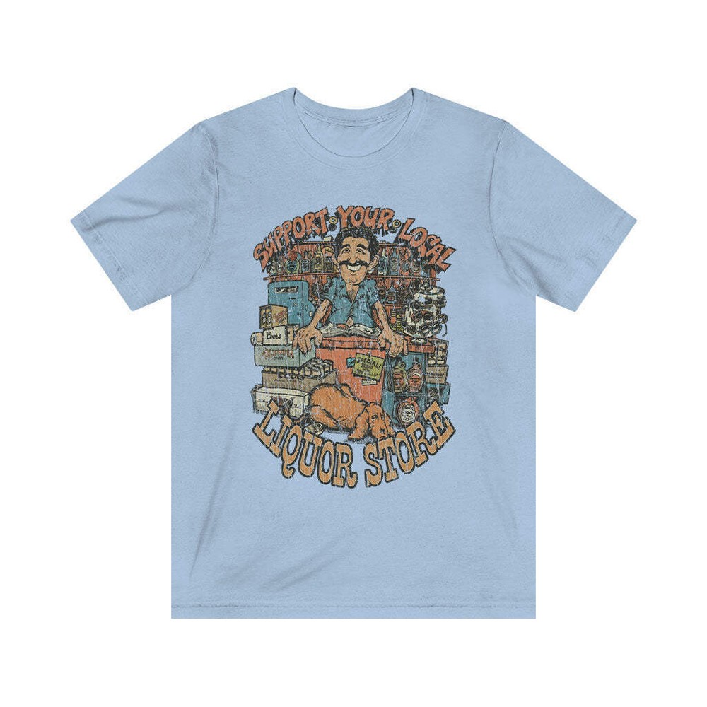 Support Your Local Liquor Store 1981 Vintage Men’s T-Shirt