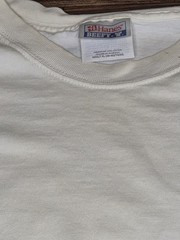 Vintage 2000s Steely Flats Barbed Wire Company Pocket T Shirt Workwear White XL
