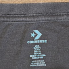 Converse Chuck Taylor All Star Shirt Mens Large L Black Graphic Logo Tee