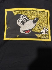 Nwt Uniqlo Mickey Mouse Keith Haring Disney Retro Cartoon Sz L T Shirt Black New