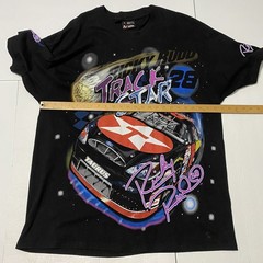 Vtg 90s Ricky Rudd Nascar Track Star All Over Print XL Chase -Small Spots Pic #4