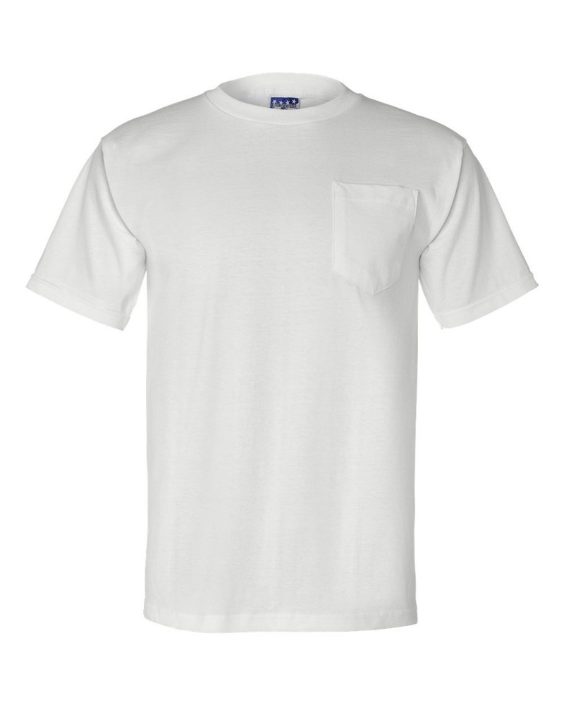 Bayside 3015 Unisex Union-Made Pocket T-Shirt