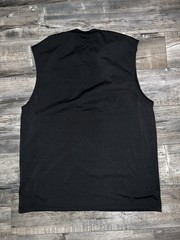 Quiksilver Graphic Logo Print T-Shirt Black Men’s XL Sleeveless Crew Neck