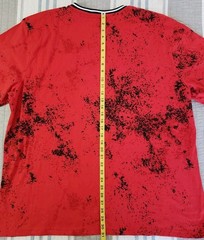 Refinery Republic Mens 4XL Shirt Red Luxury Embroidered Ink Blotch Graphic New 