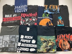 Wholesale Lot of 30 Graphic Short Sleeve Tee Shirts (Size Breakdown in Desc)