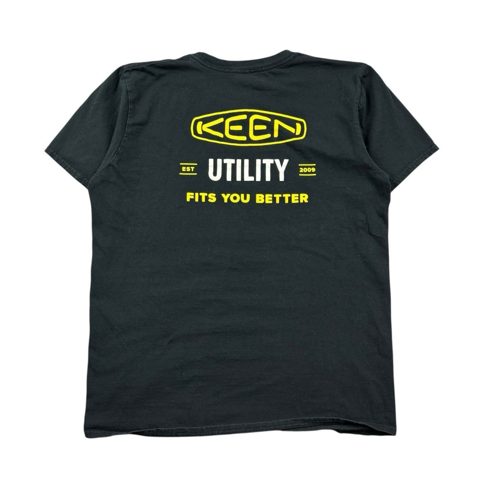 Keen Utility T Shirt Men’s Medium Black Graphic Tee Outdoors Hiking Camping