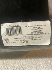 NWT Fruit of The Loom Pack of 5 Men’s Black/Gray Crew T-Shirts MEDIUM (38-40)