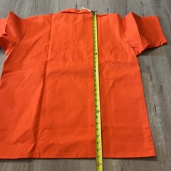 Ben Davis 1/4 Zip Shirt Orange Mens Size XL classic work skate NWT