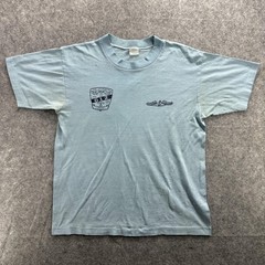 Vintage USS Guardfish SSN 612 Shirt Mens Medium Blue Submarine Navy 80s SS