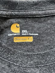 Carhartt Men’s Short Sleeve T-Shirt Crew Neck Cotton, Grey, Size 2XL