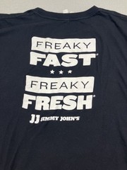Jimmy Johns Employee Shirt Adult L Black (looks Smaller)Freaky Fast Freaky Fresh