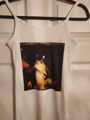 Hello Kitty tank top Middle Finger Pink Glitter xs through xxl