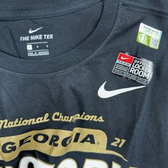Nike UGA Georgia Bulldogs Victory Lane 2021 T-Shirt Black Size L Dawgs