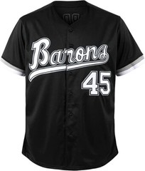 Tocament Birmingham Barons Michael Jordan 45 Baseball Jersey Black Size LARGE