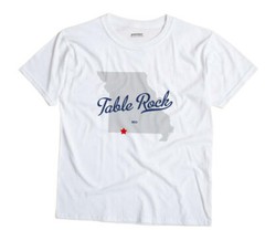 Table Rock Missouri MO T-Shirt MAP