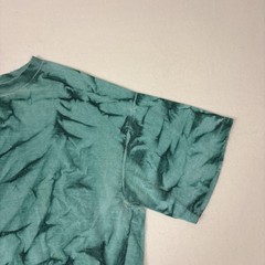 Green Tie Dye T Shirt Mens XL Grunge Distressed Blank Vintage Style Festival Tee