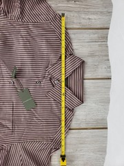 Ermenegildo Zegna Men’s Dress Shirt L Pink & Brown NWT Single Chest Pocket