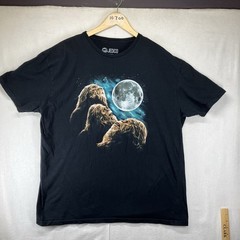 Mens Sasquatch T Shirt 2XL 3 Bigfoot Laughing At The Moon JedCo Jeep All Cotton