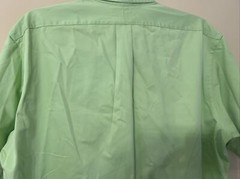 Polo Ralph Lauren Shirt Men’s Large Yellow Green Short Sleeve Blake 100% Cotton
