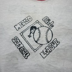 Vintage 70s Merced Girls Softball League Weller’s 69 Ringer T-Shirt – Medium