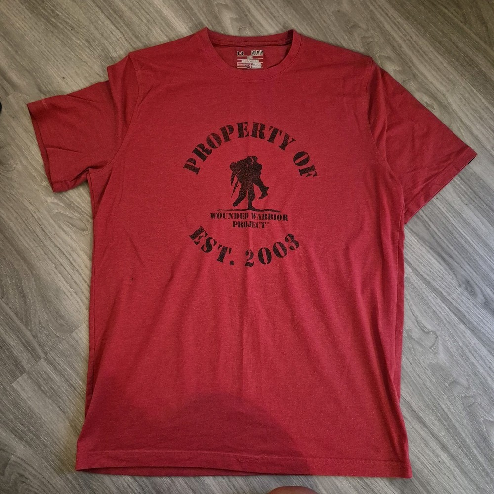 Mens M Under Armour x Wounded Warrior Shirt Short Sleeve
