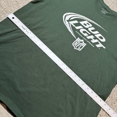 Philadelphia Eagles Bud Light Big Heads Graphic T-Shirt Mens L Double Sided