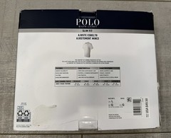 NEW Polo Ralph Lauren Mens Slim Fit White Cotton Crew 3 Pack T-Shirts Size Large