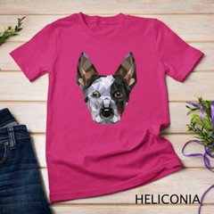 Geometric Blue Heeler Australian Cattle Dog Zip Tee Unisex T-shirt