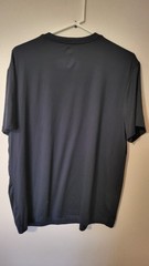 Hanes L T Shirt Black Mens S Sleeve Poly spandex 30 L 26 Across Front Chest pi
