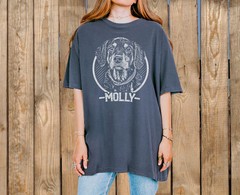 Custom Pet Portrait Comfort Tee Men Women Personalized Dog Cat Photo Shirt