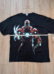 Vintage Marvel Iron Man Black Shirt Delta Pro Weight Y2K Sizez XL