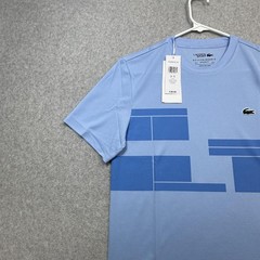 Lacoste Sport x Novak Djokovic Shirt Mens Small Blue Tennis Ultra Dry UPF 50 Tee