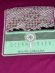 Delta Pro Weight Men’s T-Shirt Fuscia Medium Short Sleeve Graphic M