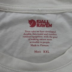 Fjallraven Shirt Mens 2XL Tan Sweden 1960 Logo Graphic Tee Outdoors Hiking