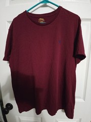 Polo Ralph Lauren Classic Fit Maroon T-Shirt Men’s Size L Crew Neck Pony Logo