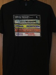 Nirvana – Cassette Images Of Five Best Selling Tapes -2017/Black Shirt/XL/Tultex