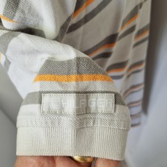 Tommy Hilfiger T-Shirt Men’s Large Striped Vintage