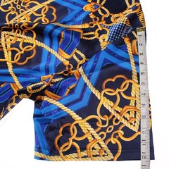 Fabio Caviglia NWOT Short Sleeve T-Shirt Size ~4XL in Blue/Multi Silk Blend