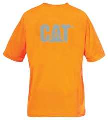 Caterpillar Men Hi-Vis Trademark Pocket Tee T Shirt