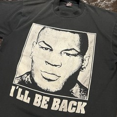 Vintage Mike Tyson I’ll Be Back Graphic T Shirt USA Made Size XL