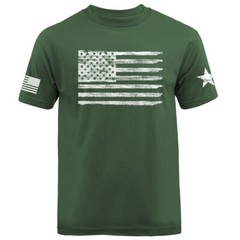 Distressed US Flag American Pride USA Patriot Patriotic T-shirt