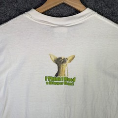 Vintage Taco Bell Shirt Mens XL White 90s Funny Parody Lizard Dog Chihuahua USA