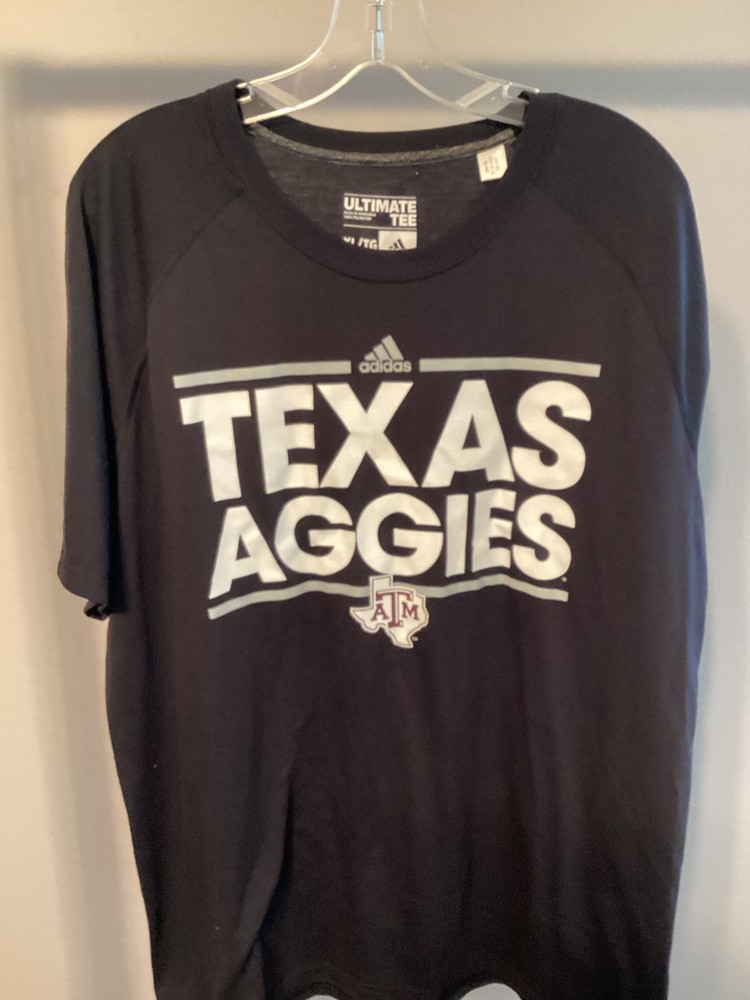 XL Mens Adidas Ultimate Tee Texas A&M Aggies workout gym shirt